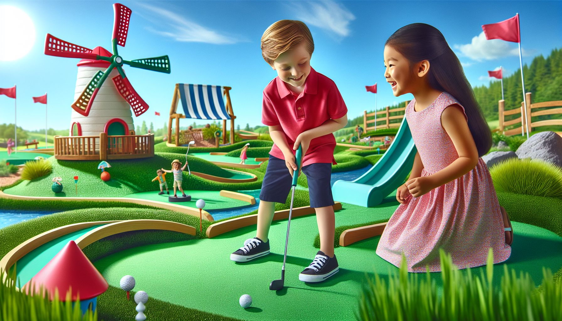 Minigolfi radadel kohtume sõpradega